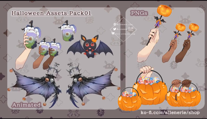 alleneire Halloween Assets Pack 01