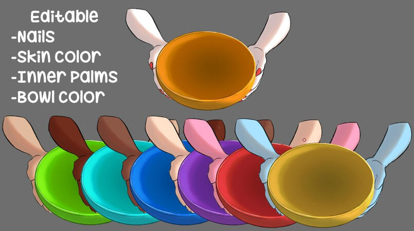 DigiHazard Candy Bowl + Hands Asset