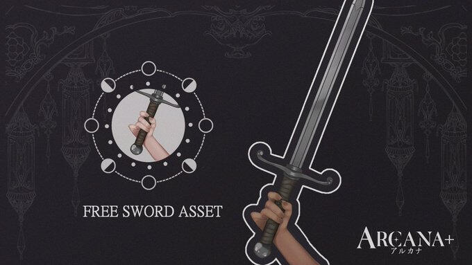 arcana_plus Free Sword VTuber Asset