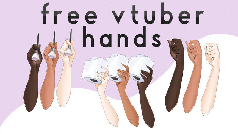 Maya VTuber Free Hands Asset