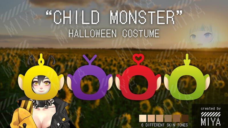 MIYA_mars Child Monster Halloween Costume Asset
