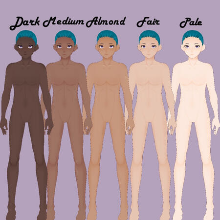 vthreads [Vroid] Skin Color Texture Pack (Male)