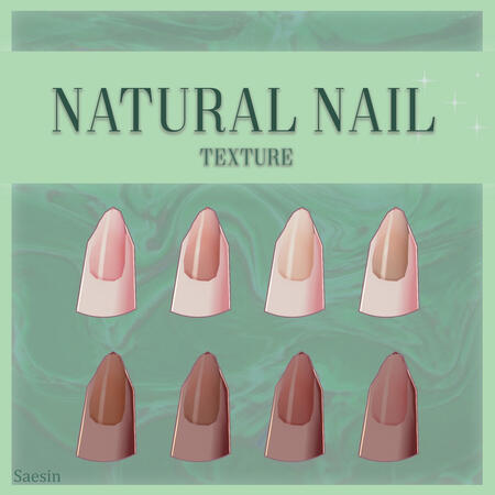 saesin - [FREE] ❤ Natural Nail Textures ❤ Vroid