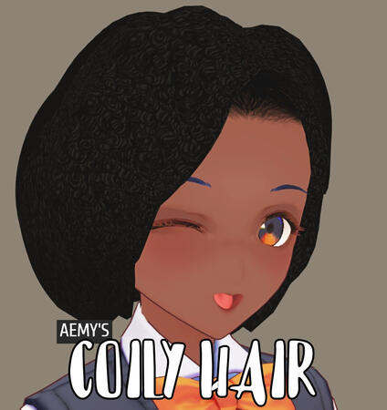 aemeth Aemy's Coily Hair - Tight curls for natural VRoid hair