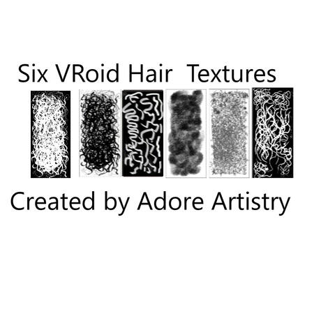 adoreartistry 6 VRoid Hair Textures