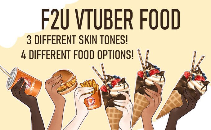MayaVTuber F2U VTUBER FOOD ASSETS