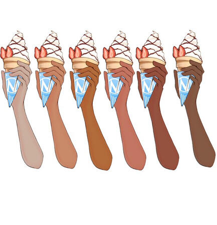 IridescenceVT Recolors of KurantaniNana Hand Hand + Icecream Asset